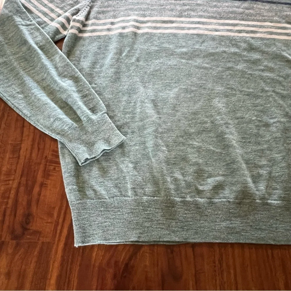 Sonoma Men’s Good For Life Supersoft Crewneck Sweater Blue Striped size large